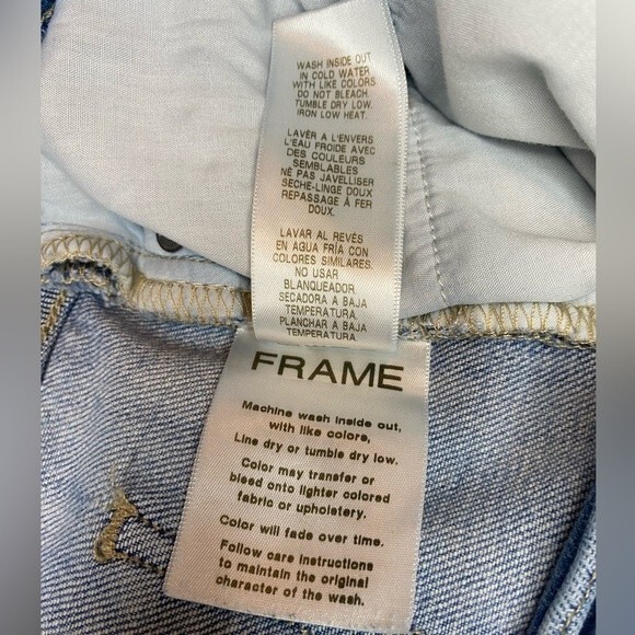 FRAME DENIM LE BEAU LOOSE FIT CROPPED JEANS in WALDEN ROCK, Size 27 - Picture 9 of 16